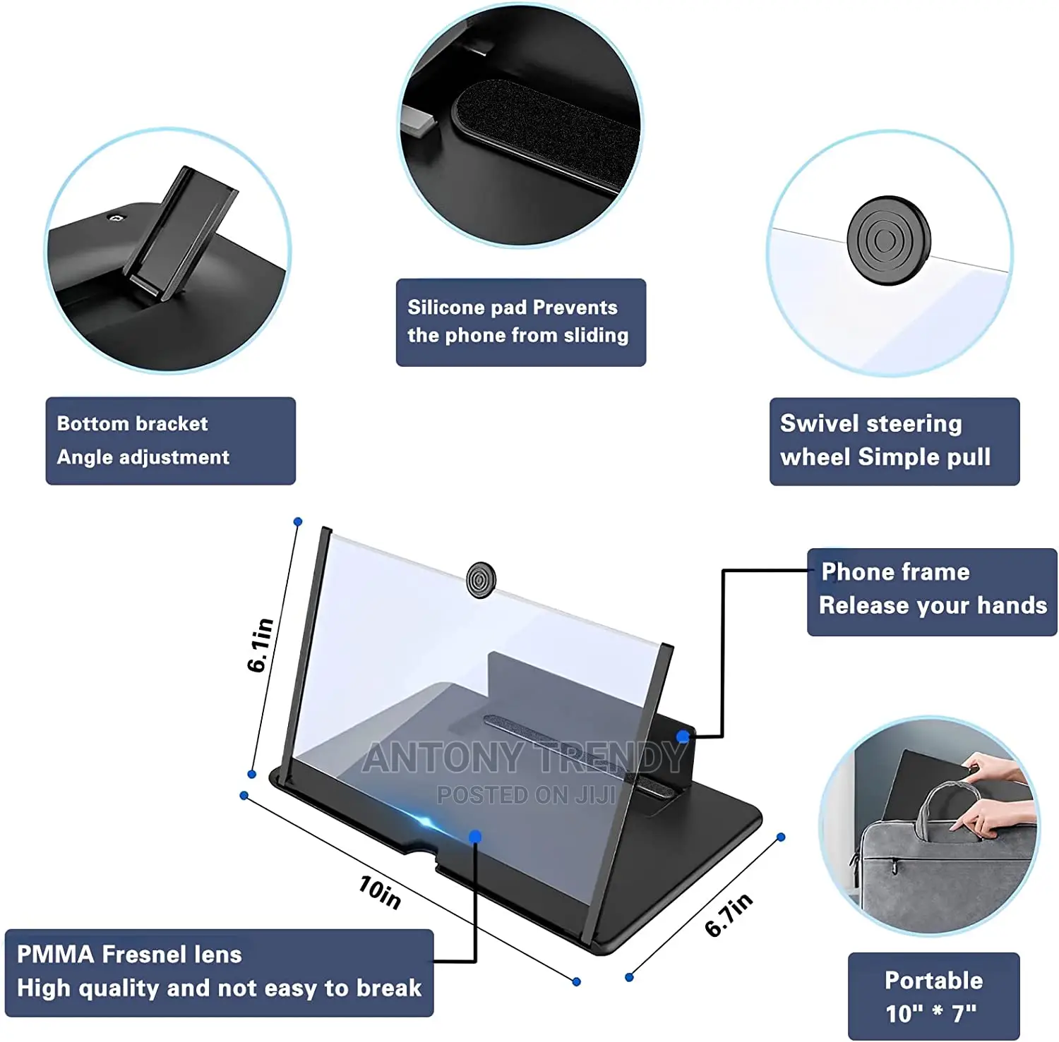 Screen Magnifier for Smartphone 3D HD Mobile Phone