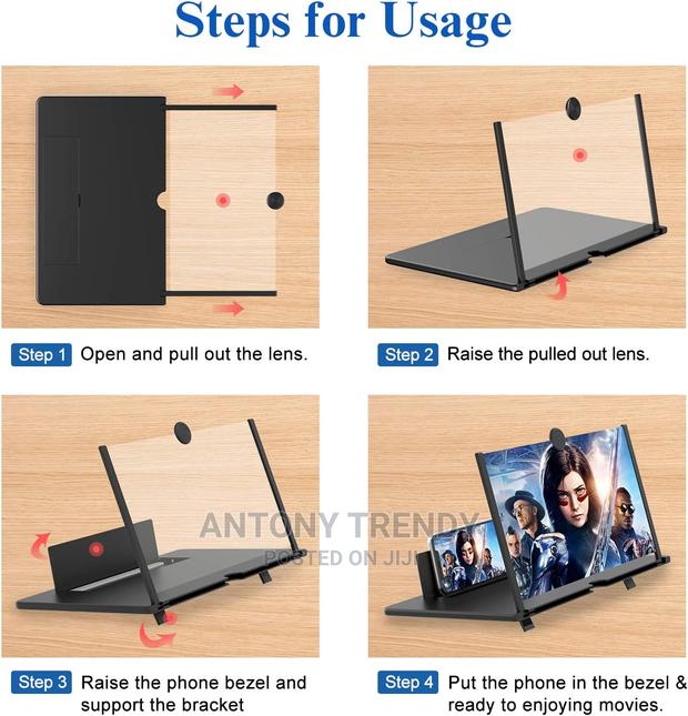 3D HD Magnifying Projector Screen Enlarger