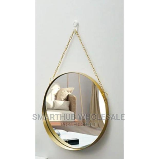*Nordic Round Decorative Makeup Wall Mirror - main view