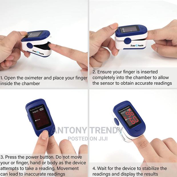 Fingertip Pulse Oximeter Blood Oxygen Saturation Monitor