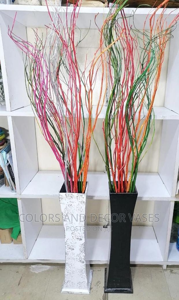Wooden Vase 1m Colored Sticks - thumbnail 3