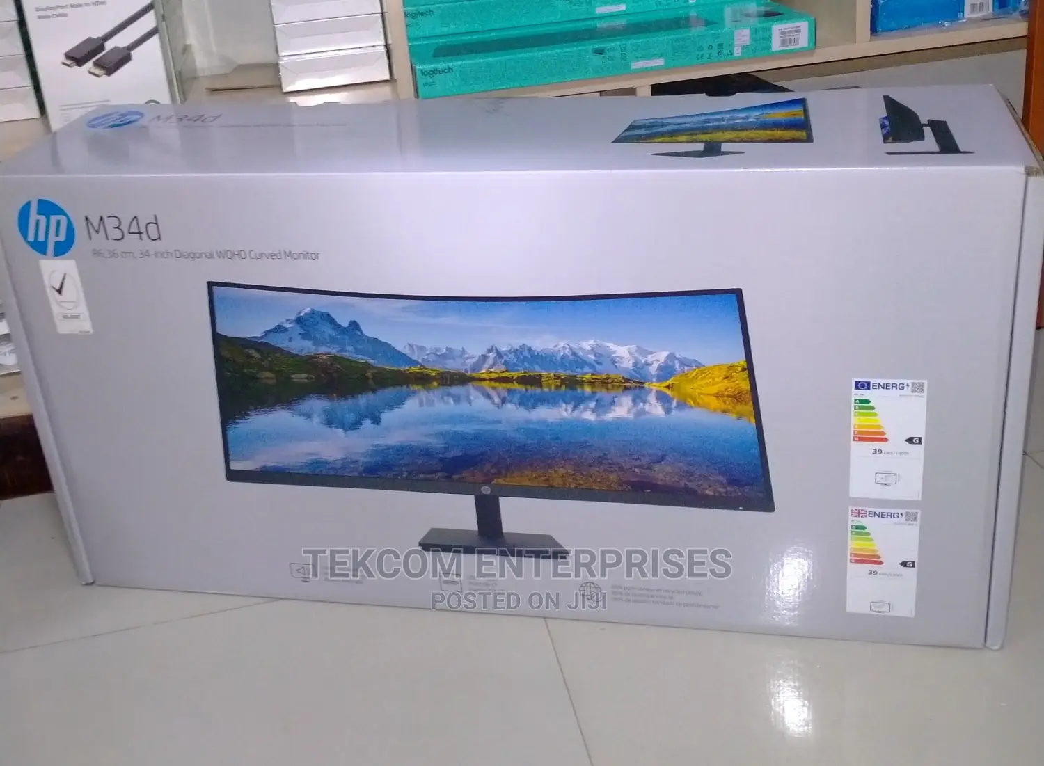 Hp 34-Inch Diagonal M34d Curved Monitor