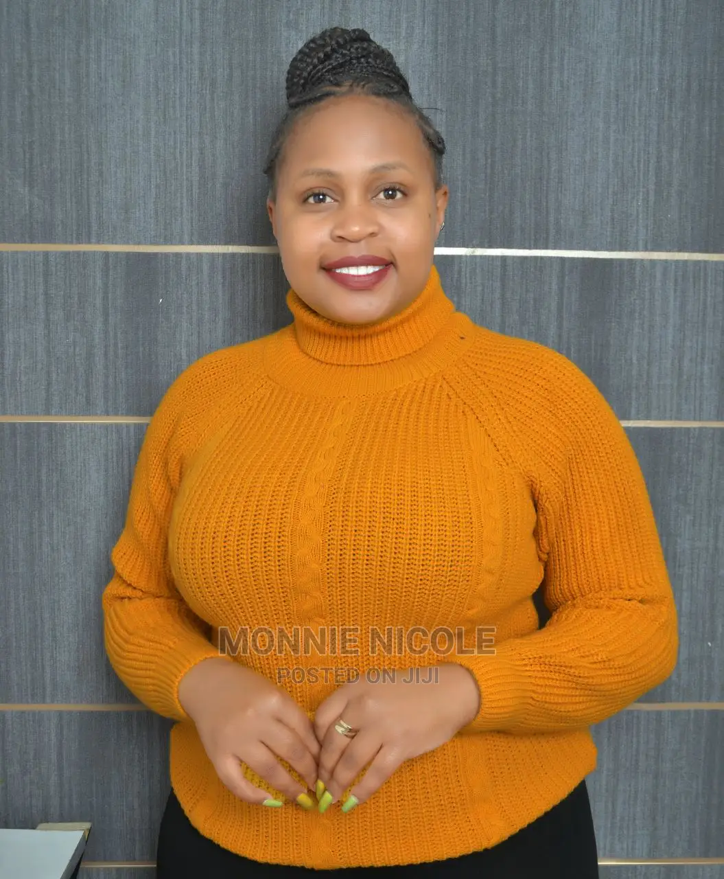 Orange Ladies Warm Sweater