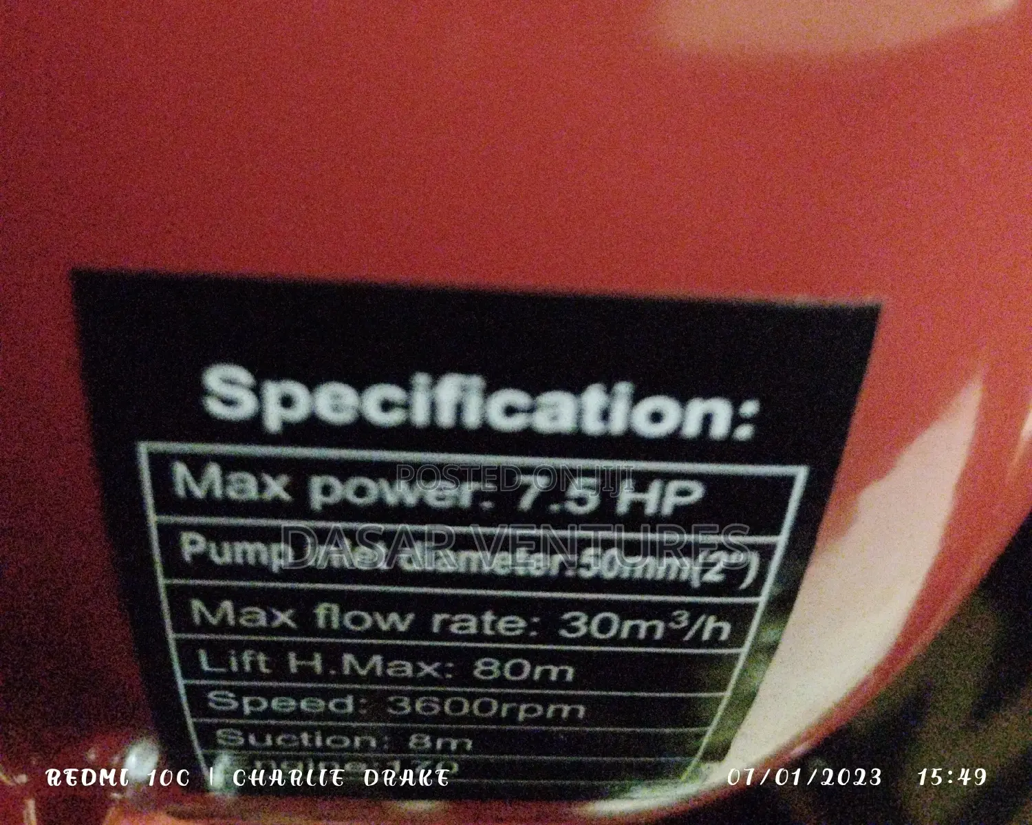 High Pressure Water Pump Windsor