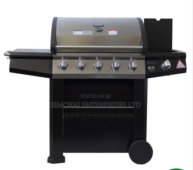 Alva 5-Burner Stainless Steel Gas BBQ With Side Burner
