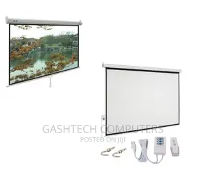 300 X 300 Auto Electric Projector Screen Techcom