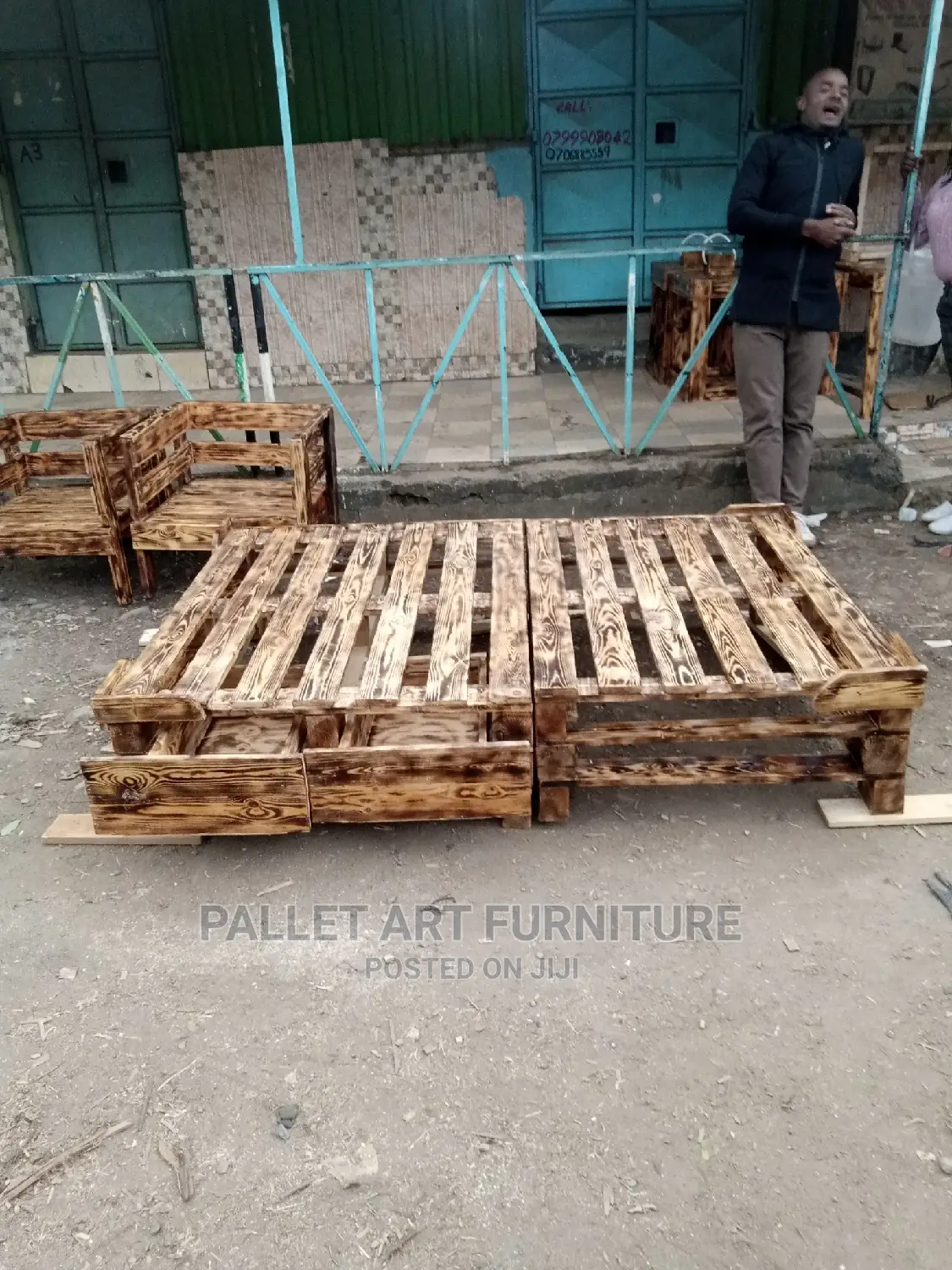 4*6 Pallet Bed Without Headboard