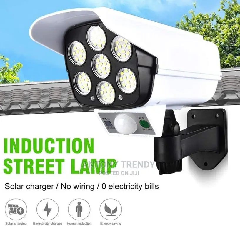 Powered Sensor Light 77 Led Street Spotlight Solar Lamp