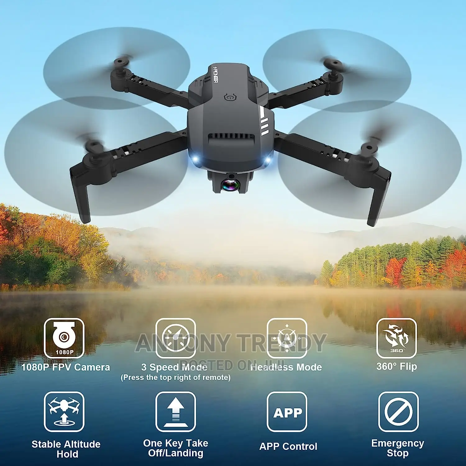 HYG Toys GPS Drone With Camera for Adults