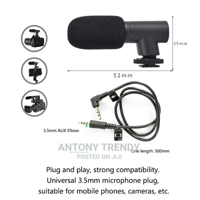 Generic Phone Vlog Video Blog Kit With Tripod/ Stabilizer