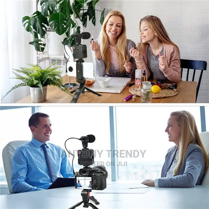 Generic Phone Vlog Video Blog Kit With Tripod/ Stabilizer