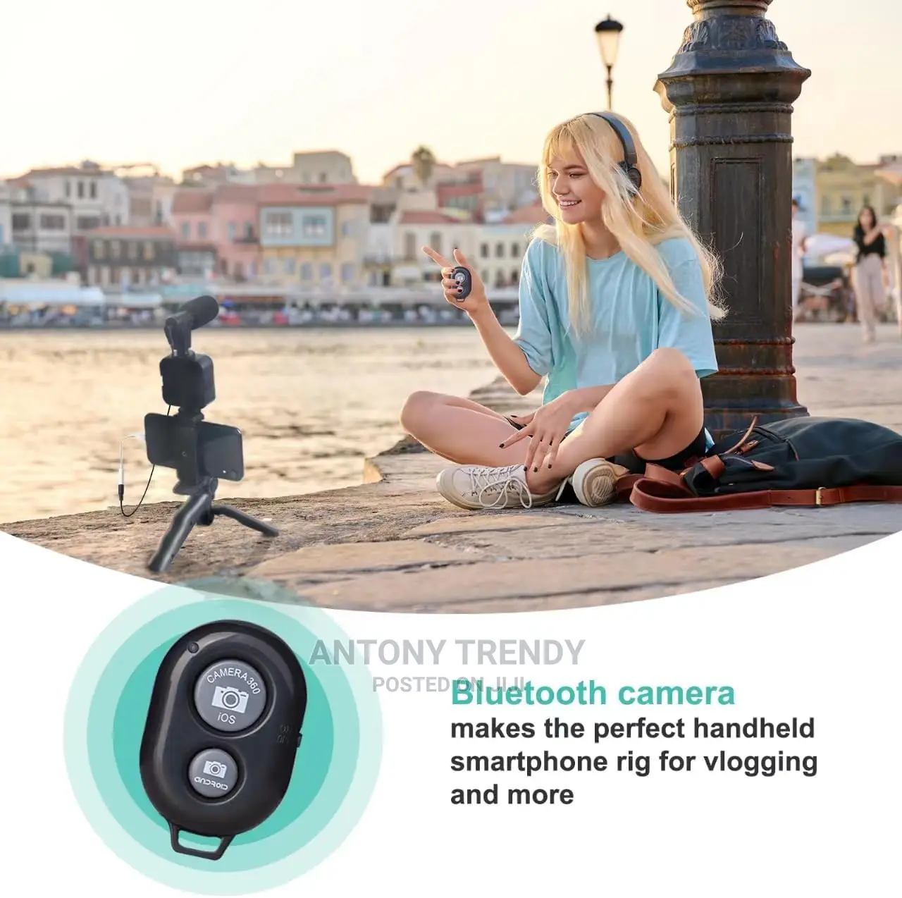 Smartphone Vlog Kit Light+ Microphone+ Clip+Tripod