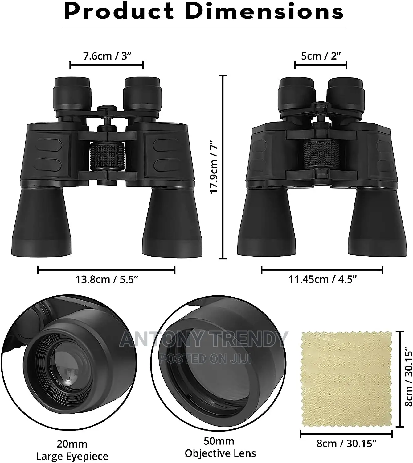 20x50 Binoculars for Adults, High Power Compact