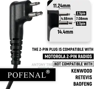 Microphone for Two Way Radio Earphone Handheld