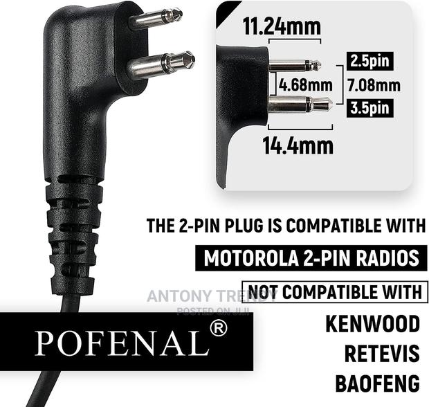 Microphone for Two Way Radio Earphone Handheld - thumbnail 3