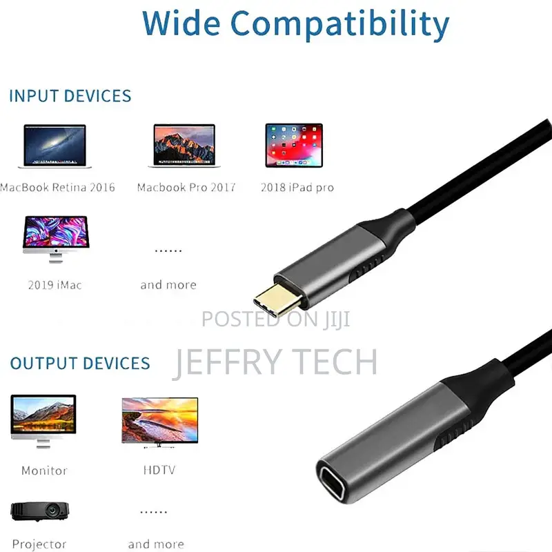 0.2M Type-C to Mini Displayport(Female) Same Screen Adapter