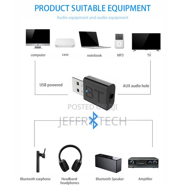 USB to 3.5mm BT 5.0 Transmitter Receiver Wireless Audio Adap - thumbnail 3