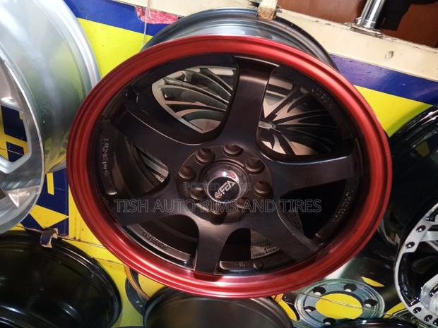 FEA Red 15 Inch Universal Rims Set