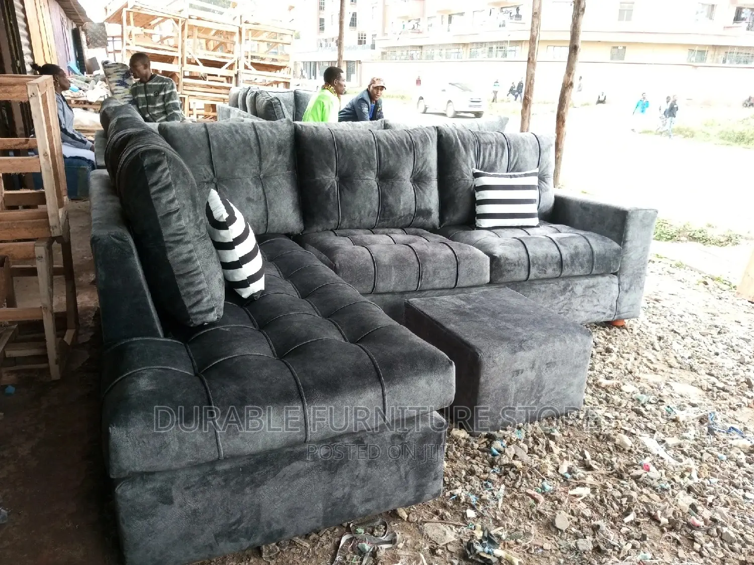 Smart Coner Seat Sofa Dark Grey