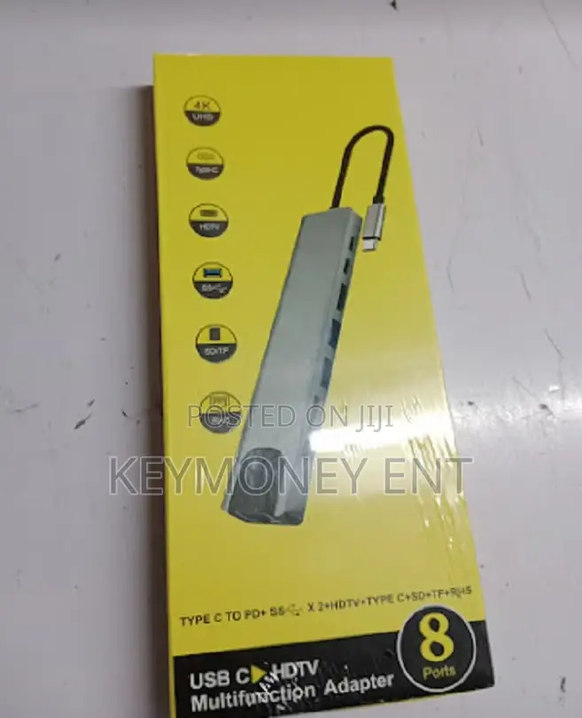 Multifunctional Adapter for Macbook PRO Type C 8 in 1