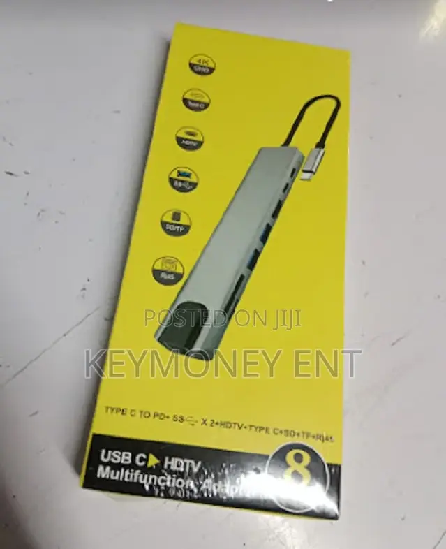 High Speed 8 in 1 Type C Macbook Type C Adapter