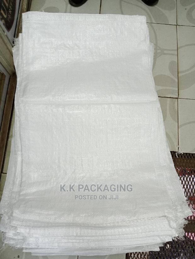 25kg White Plain Gunia /Sacks - thumbnail 3