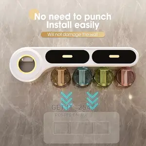 Wall Mounted Self-adhesive Toothpaste With Toothbrush