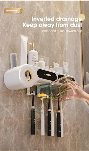 Wall Mounted Self-adhesive Toothpaste With Toothbrush