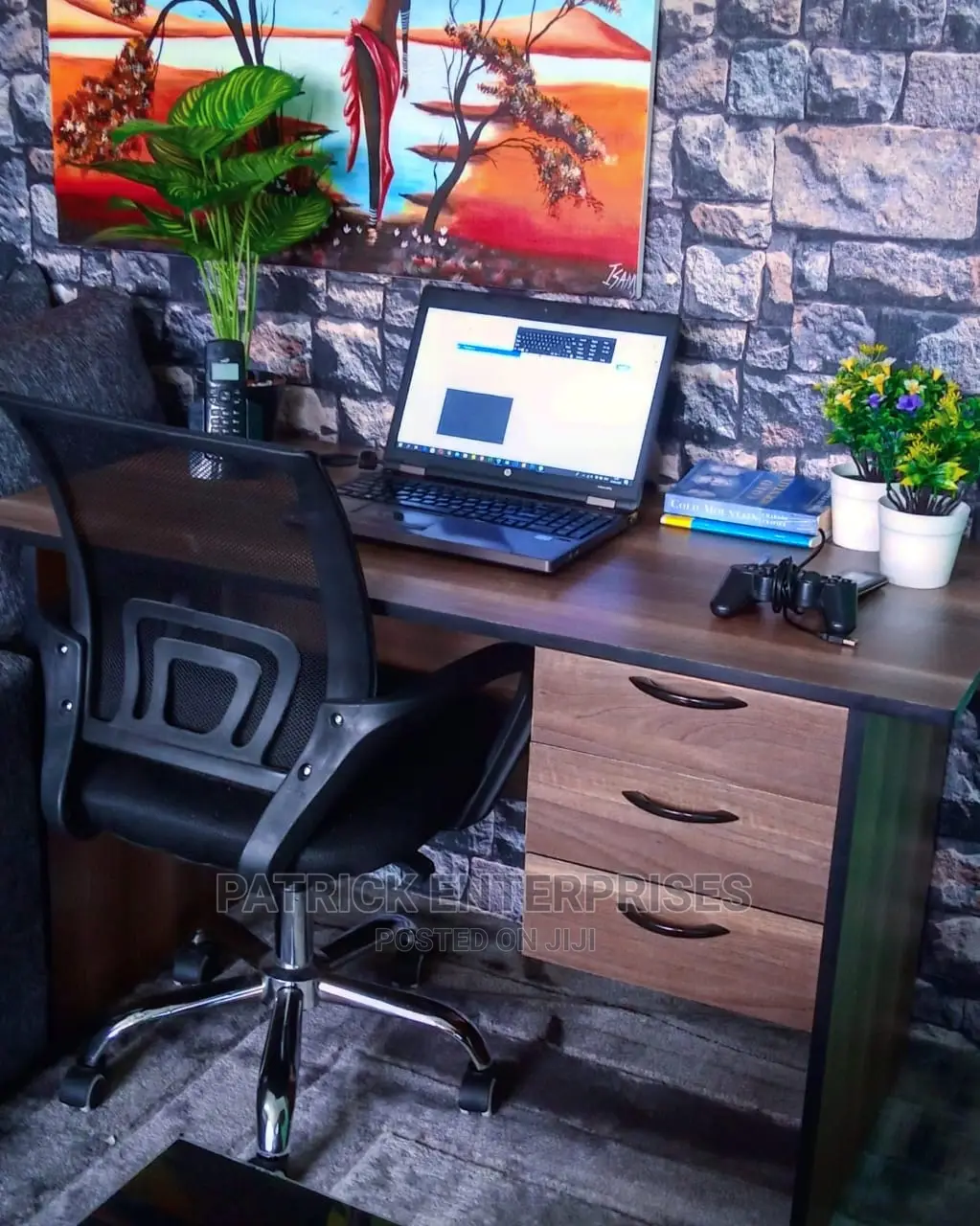 1.2 MTRS Office Desk Plus Secretarial Office Chair