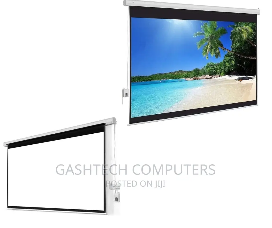 240 X 240auto Electric Projector Screen 240 X 240 Techcom
