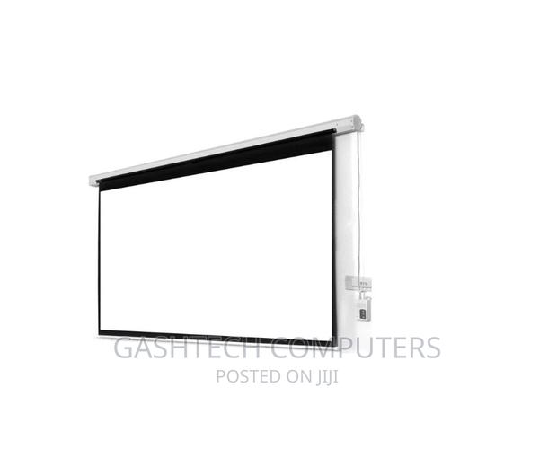 Techcom Auto Electric Projector Screen 200 X 200 - main view