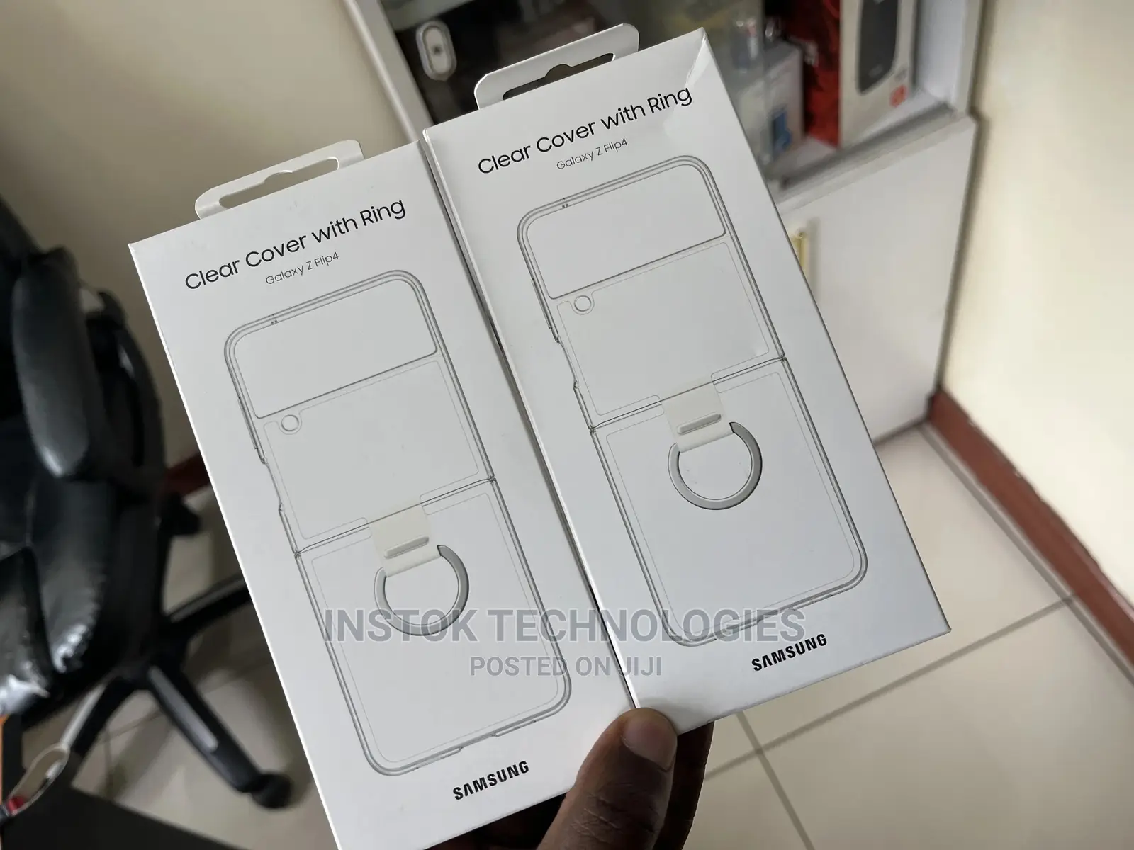 Samsung Galaxy Z Flip 4 Clear Cover With Ring