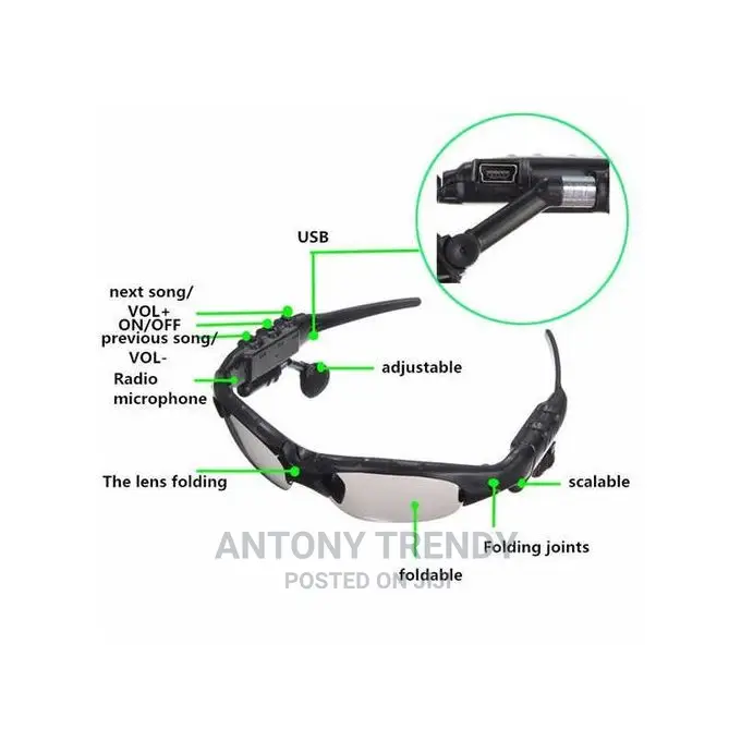 Bluetooth Headphones Cycling Glasses
