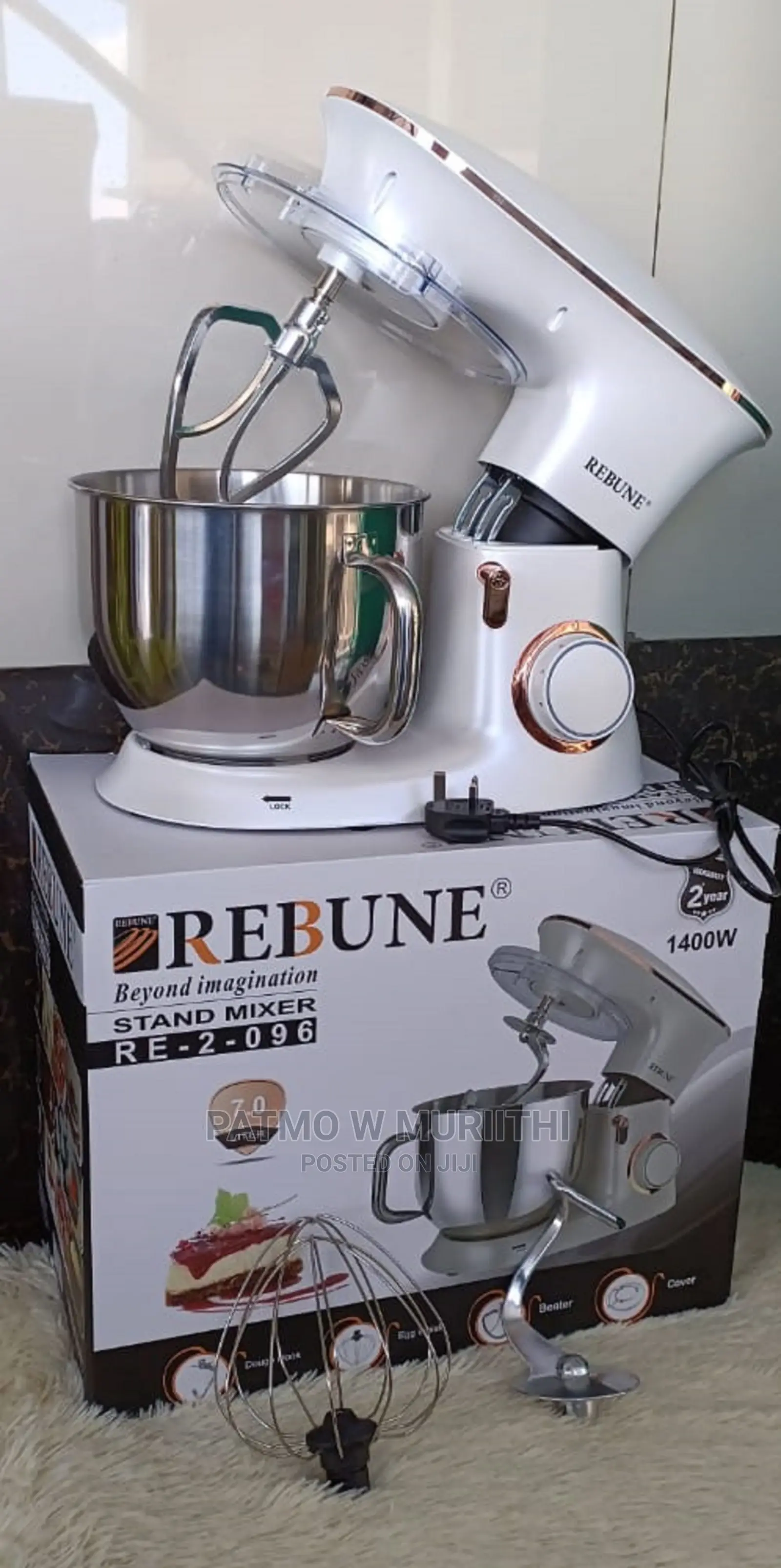 Rebune Stand Mixer 7L 1400W