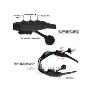 Audio Bluetooth Sunglasses With Open Ear Headphones