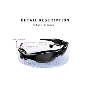 Bluetooth Sunglasses With Open Ear Headphones