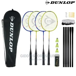Dunlop Badminton Racket D Br Nitro-Star SSX 1.0 4 Player Set