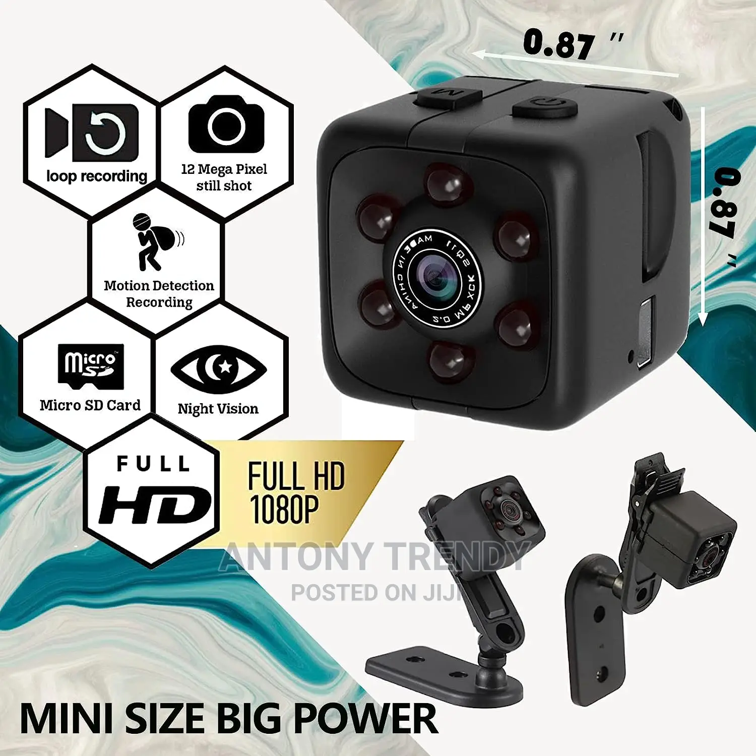 Nanny Cam Features With Body Pet HD 1080P Camera
