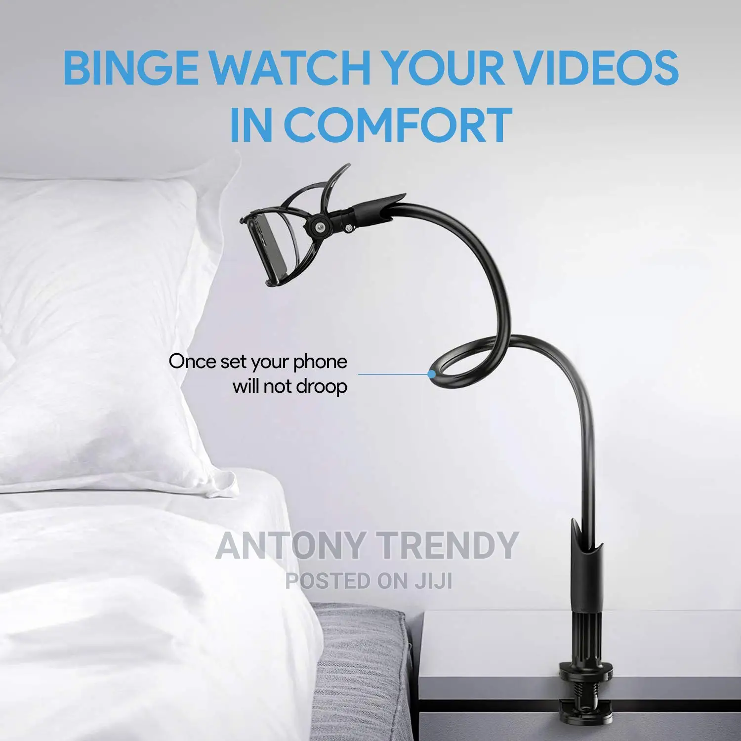 Angle Gooseneck Phone Stand for Desk Flexible Arm