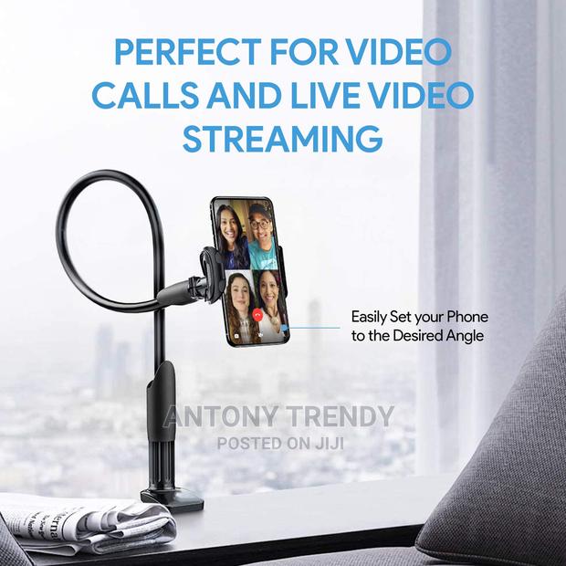 Cell Phone Clip on Stand Holder - With Grip - main view