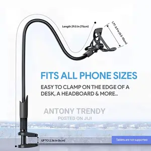 Cell Phone Clip on Stand Holder - With Grip