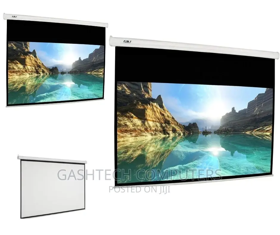 145 X 145 Manual Projector Screen Techcom