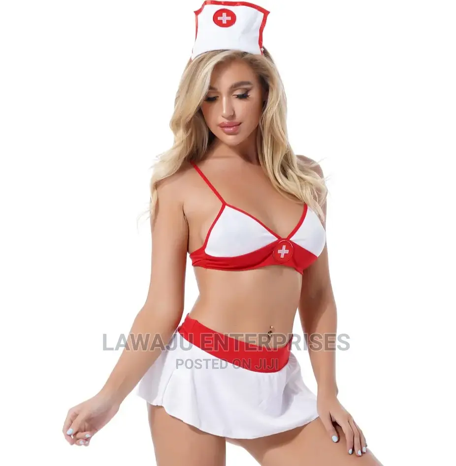 Night Nurse Lingerie Set Of 2 + Stockings
