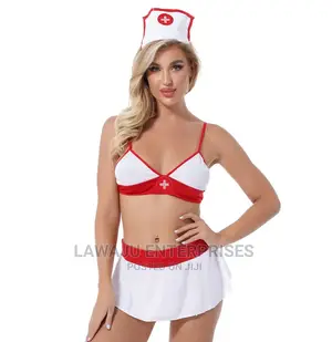 Night Nurse Lingerie Set Of 2 + Stockings