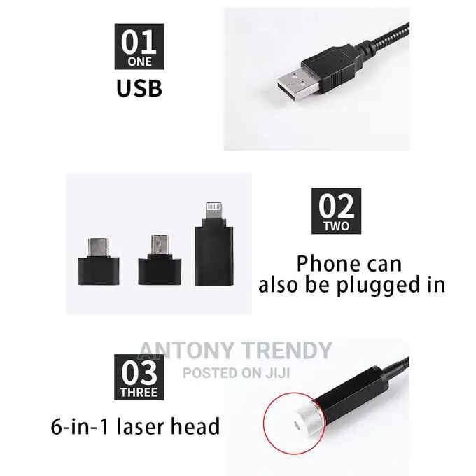 Generic Usb Laser Light For Car LED Interior Star