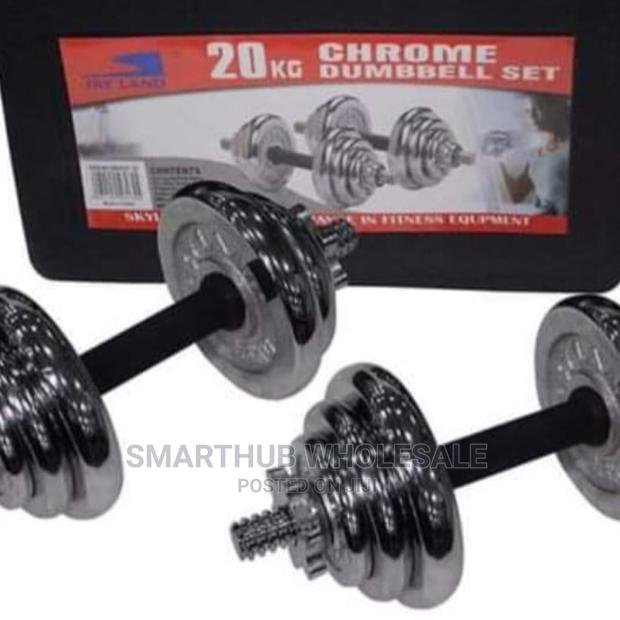20kgs Crome Dumpels - main view