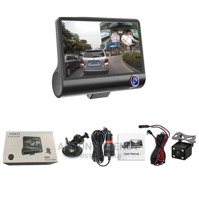 Car Video Recorder 3 Ways 1080p Dash Cam