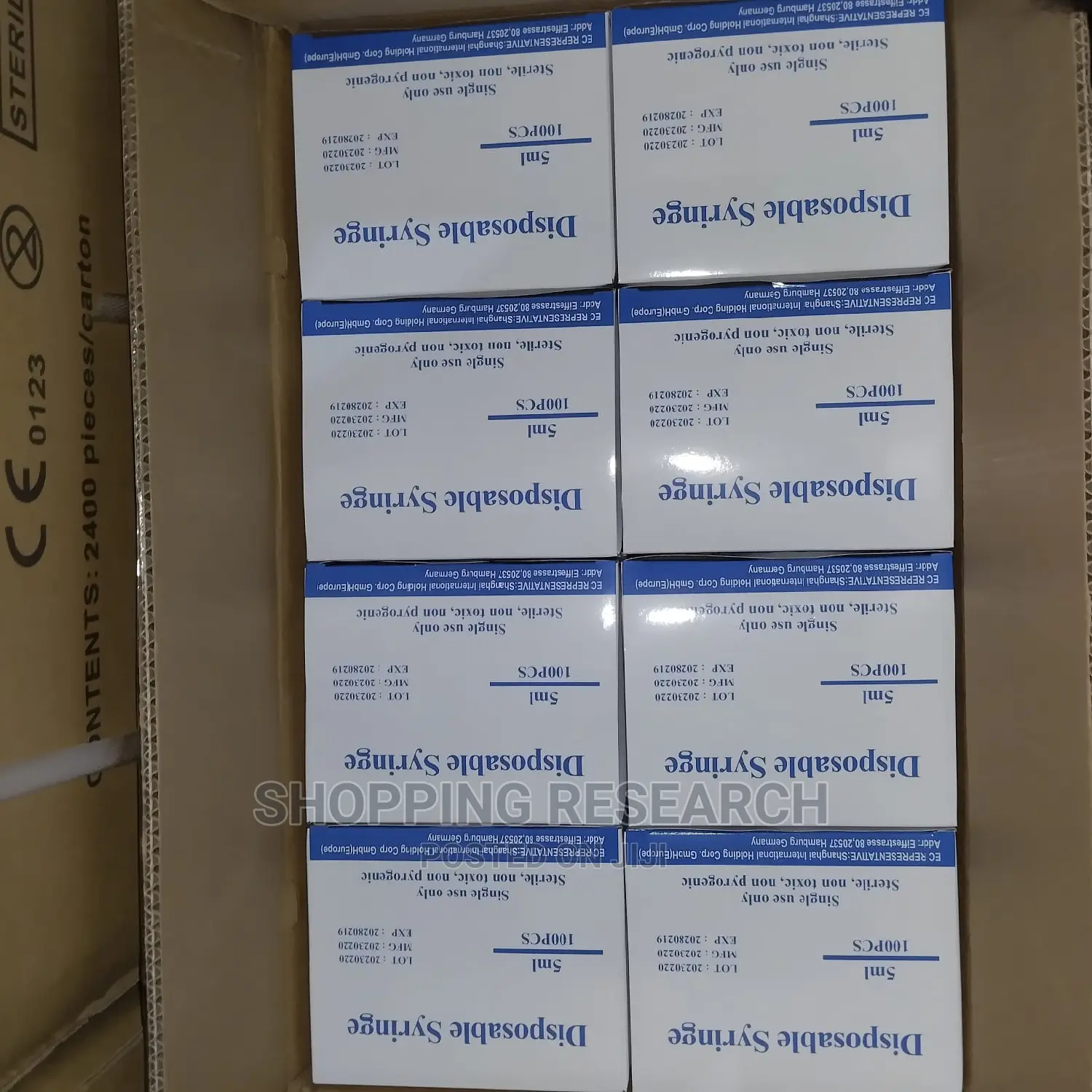 Disposable Surgical Syringe 5ml Without Needles