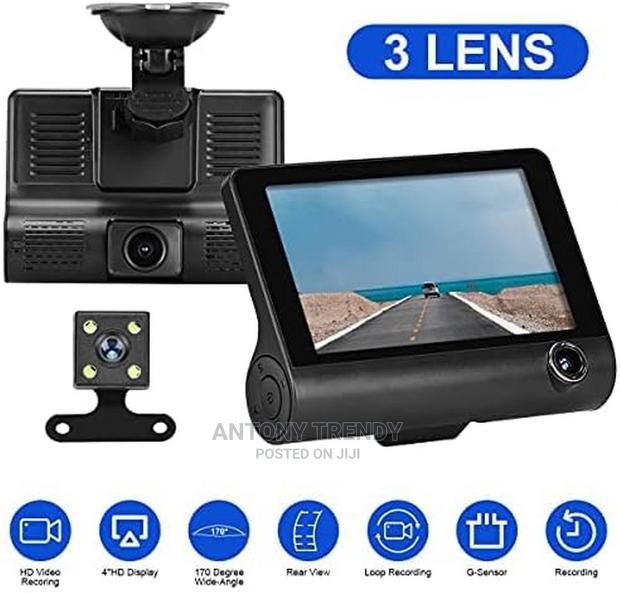Front Inside Rear Three Way Night Vision HD 1080P Car Camera - main view