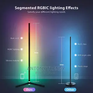 50" RGB Color Changing Floor Lamp
